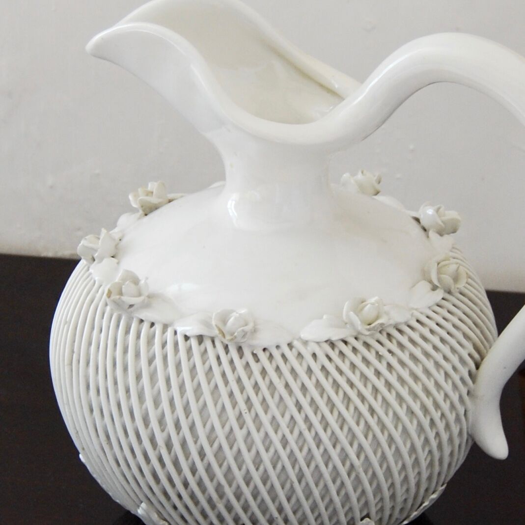 White earthenware jug