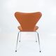 A set of 6 Seven chairs, model 3107, designed by Arne Jacobsen and manufactured by Fritz Hansen.