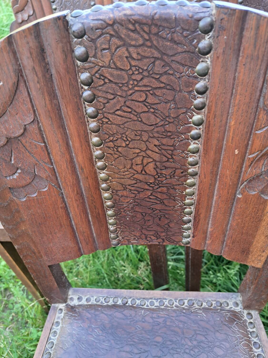 Set of 6 art deco chairs.