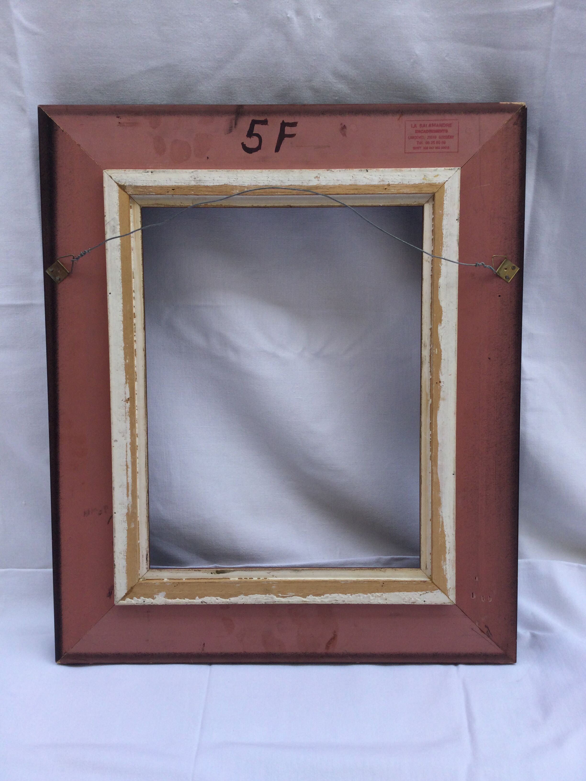 Black and brown wooden frame