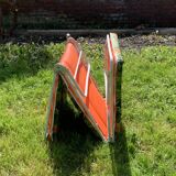 Vintage sun lounger - deckchair with floral decor