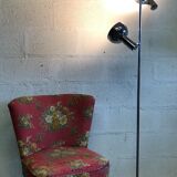 Chrome floor lamp model omi signed Ddbm