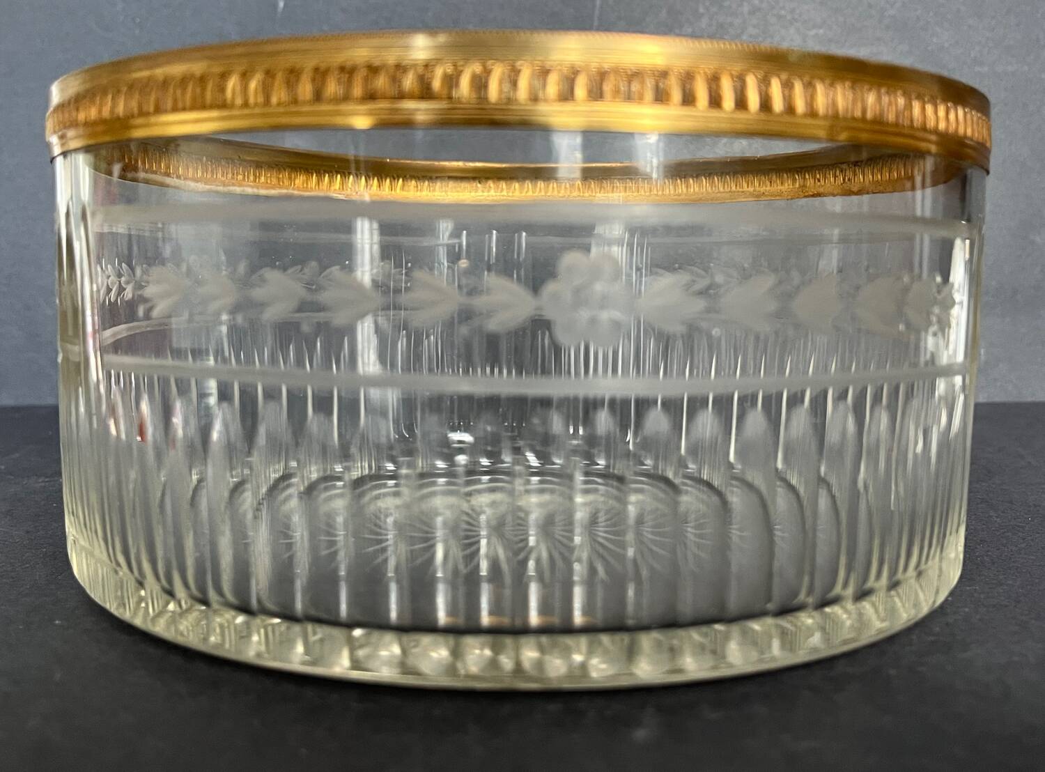 Cut crystal bowl