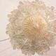 Splendid Amber Italian Murano Glass Ceiling Light, 1970s