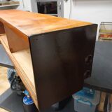 Vintage shelf with sliding doors