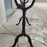 Marble and cast iron restaurant bistro table