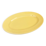 1950s yellow glazed ceramic serving dish