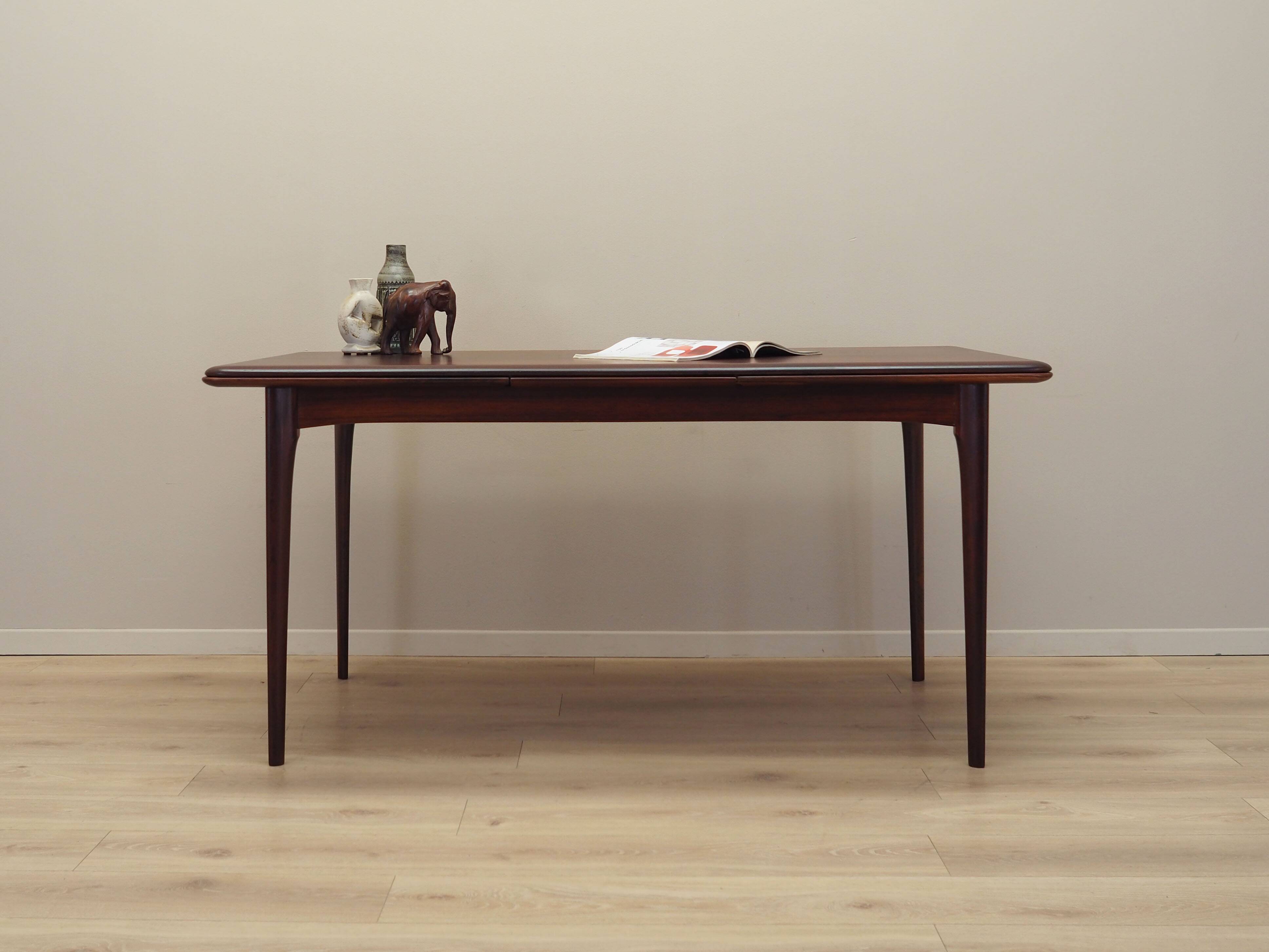 Rosewood table, Danish design, 1970s, production: Denmark