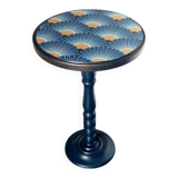 Vintage pedestal table restyled