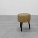 Vintage French Stool in Faux Leather and Wood, 1960