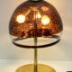 Lampe de table Leucos en verre de Murano et laiton, Italie, années 1970