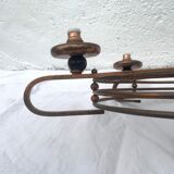 Lustre en bronze 5 lumières 1950/1960