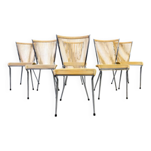 Chaises 'scoubidou' vintage,