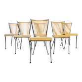 Vintage 'scoubidou' chairs, set of 6 - 1960s