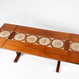 Gangsø Møbler extendable dining table in rosewood and ceramic version