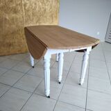 Renovated oak folding table