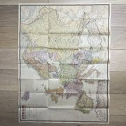 Très grande carte 93x73 : Europe Physique et Politique, imprimée par L