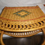 Rattan bamboo magazine holder