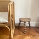 Small vintage wooden milking stool