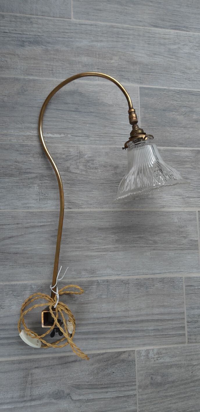 Art deco swan neck lamp