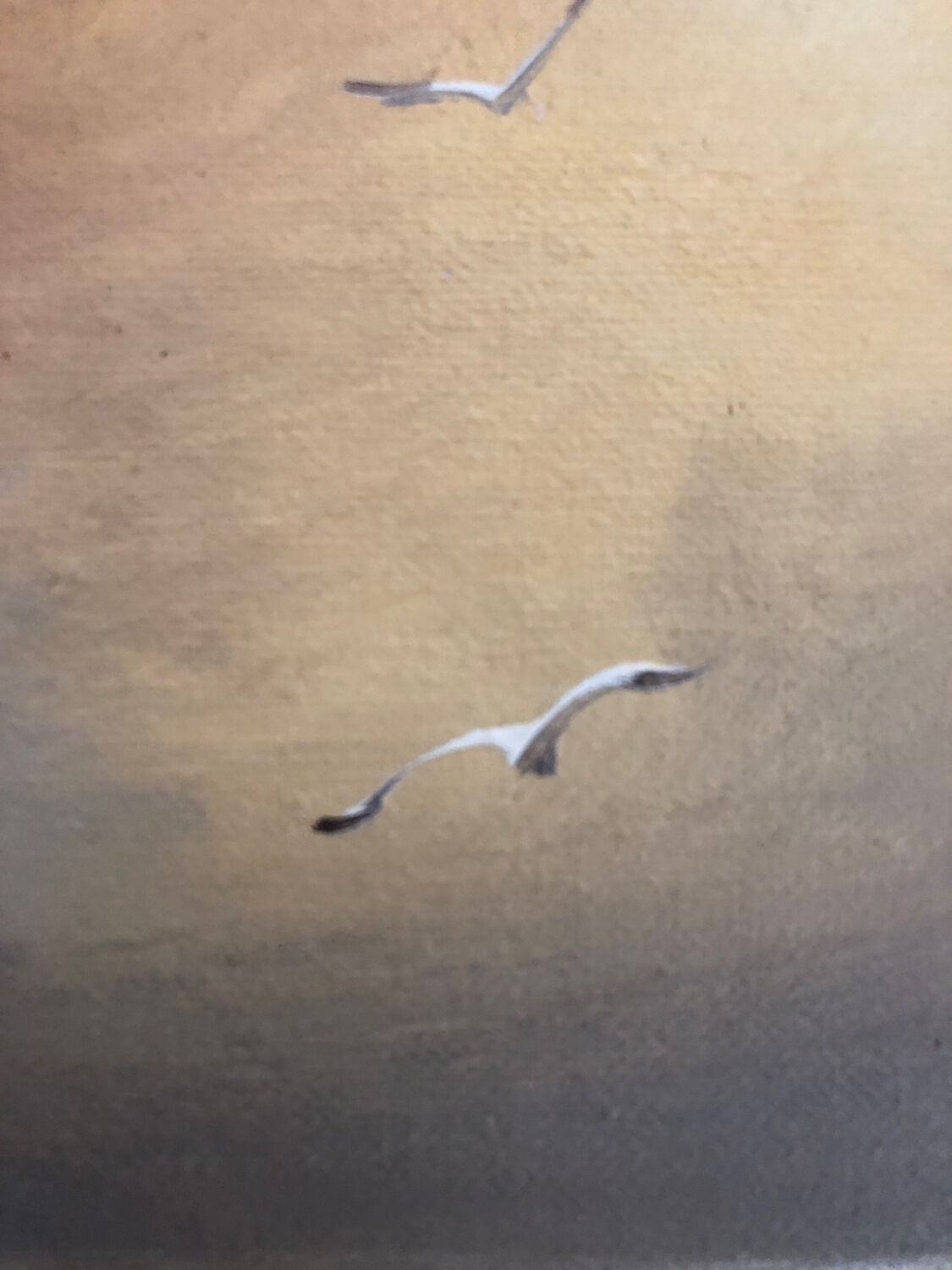 Oil on marine canvas