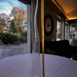 Salviati soliflore vase Aria Piccolo model in transparent ribbed glass