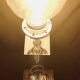 Silver metal lamp foot