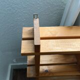 Mirror shelf in blond pine 80s