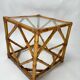 Bamboo and Glass Nightstands attributed to Vivai Del Sud, Italy, 1970s, Set of 2
