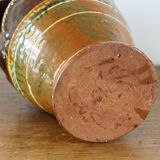 Zoomorphic gargoulette in glazed terracotta