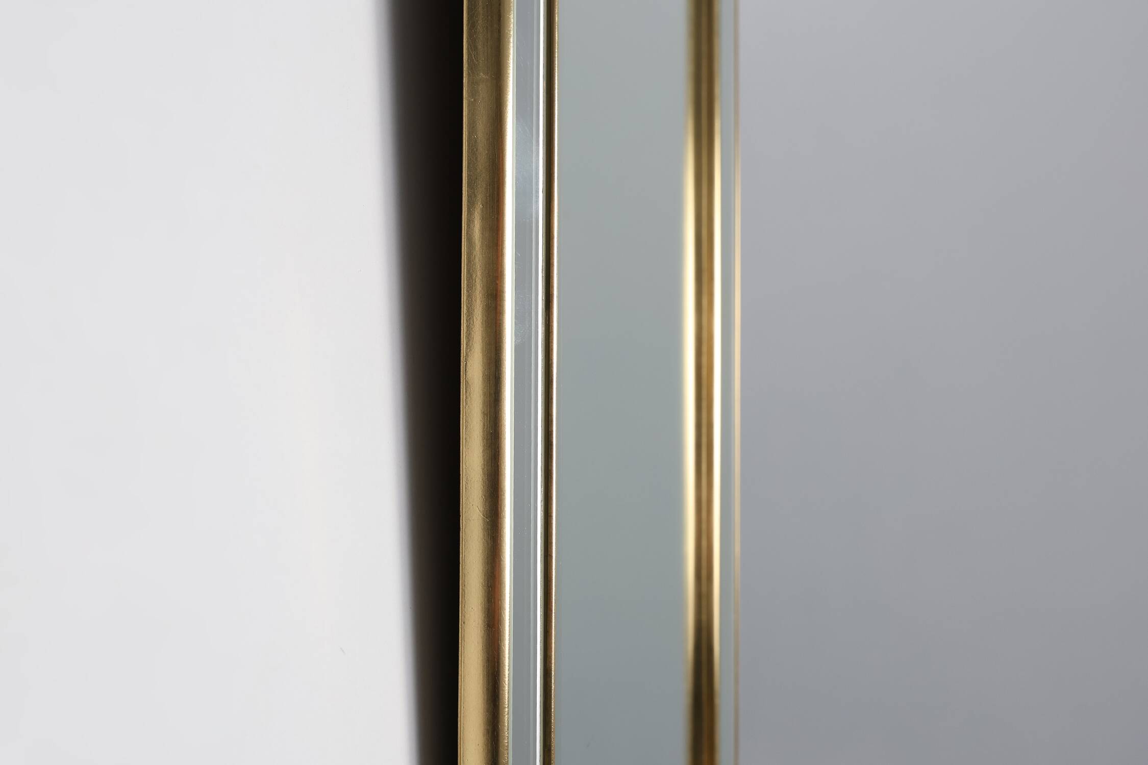 Large Hollywood Regency Deknudt Mirror in Gilt Frame, Belgium, 20th century