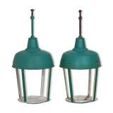 Pair of ancient lanterns