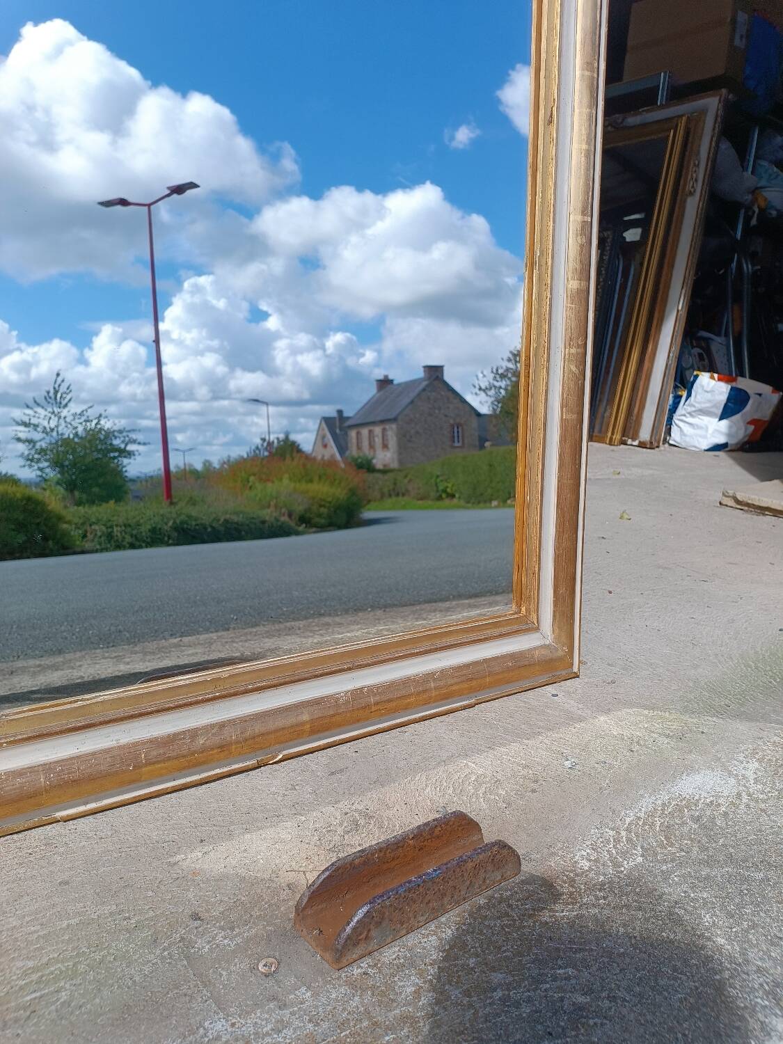 Miroir ancien Louis Philippe 101/74 cm