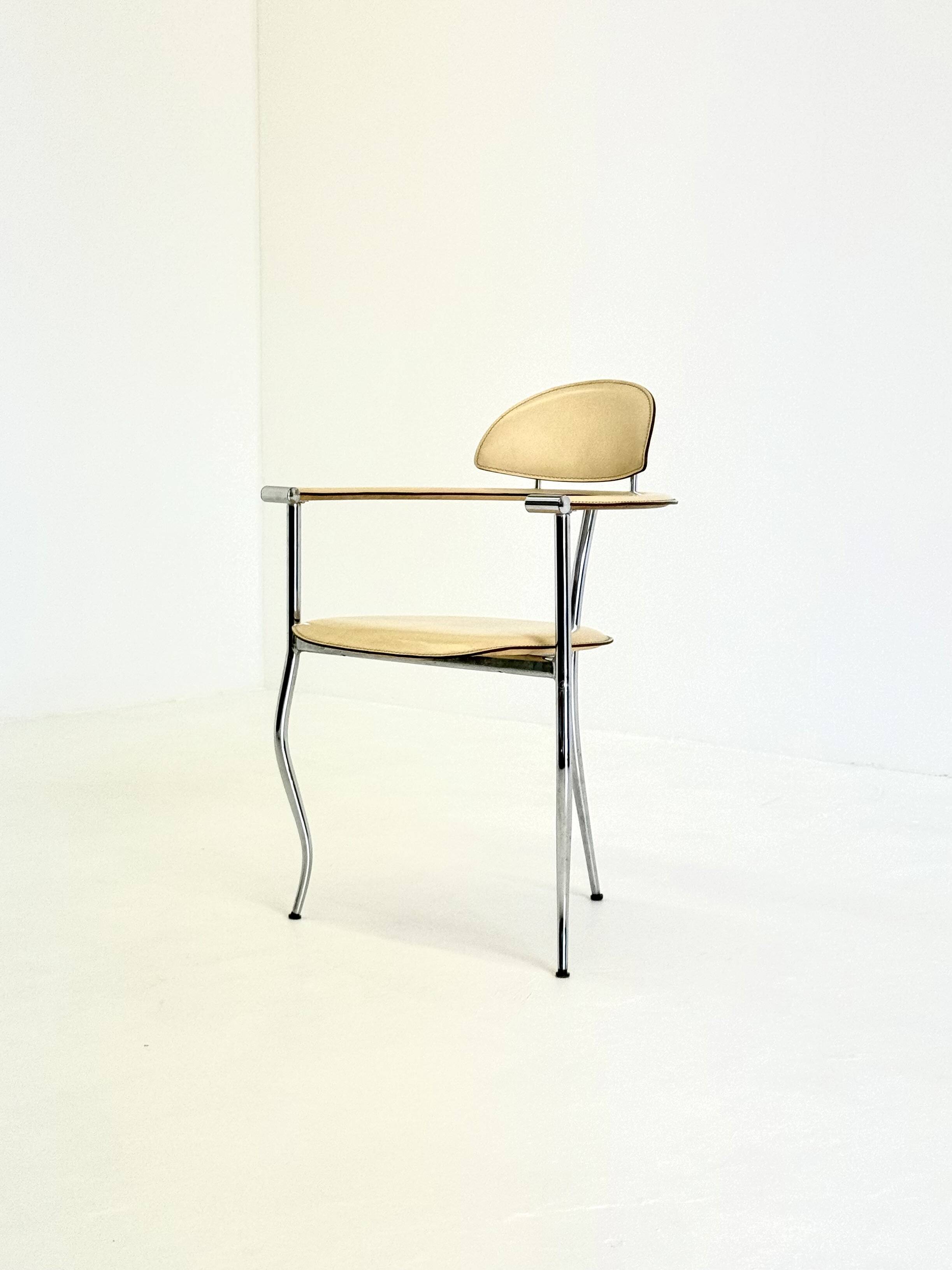 Set of yellow Marilyn Stiletto dining chairs Arrben Italy