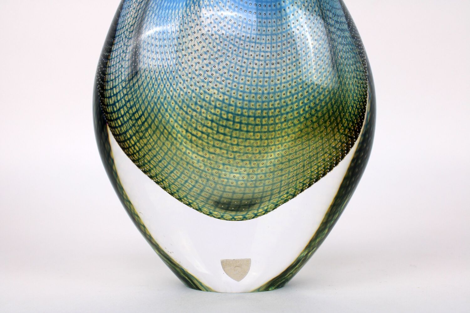 Glass vase Sven Palmquist Kraka made by Orrefors Sweden 1960s