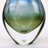 Glass vase Sven Palmquist Kraka made by Orrefors Sweden 1960s
