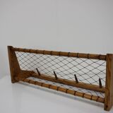 Midcentury Wooden Wall Coat Rack by ULUV - Czechoslovakia, 1960s