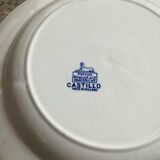 Set of 6 Petrus Regout Maastricht plates with white and blue decor