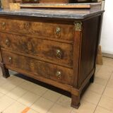 Empire dresser 3 drawers and grey marble tray