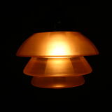 Suspensions en verre et laiton Art Déco, 1930