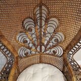 Emmanuelle peacock rattan chair