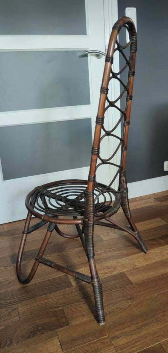 Mid century bamboo chair dirk van sliedrecht