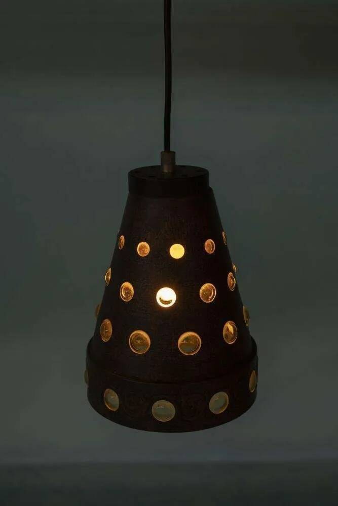 Vintage suspension by Peil & Putzler, brutalist style from the 50s/60s.