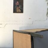 Paire de fauteuils en bois noirci