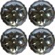 Set of 4 Guy Degrenne stainless steel oyster plates