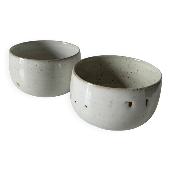 Duo coupelles grès Atelier Hurtault Puisaye Bourgogne