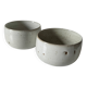 Two stoneware bowls Atelier Hurtault Puisaye Burgundy