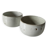 Duo coupelles grès Atelier Hurtault Puisaye Bourgogne