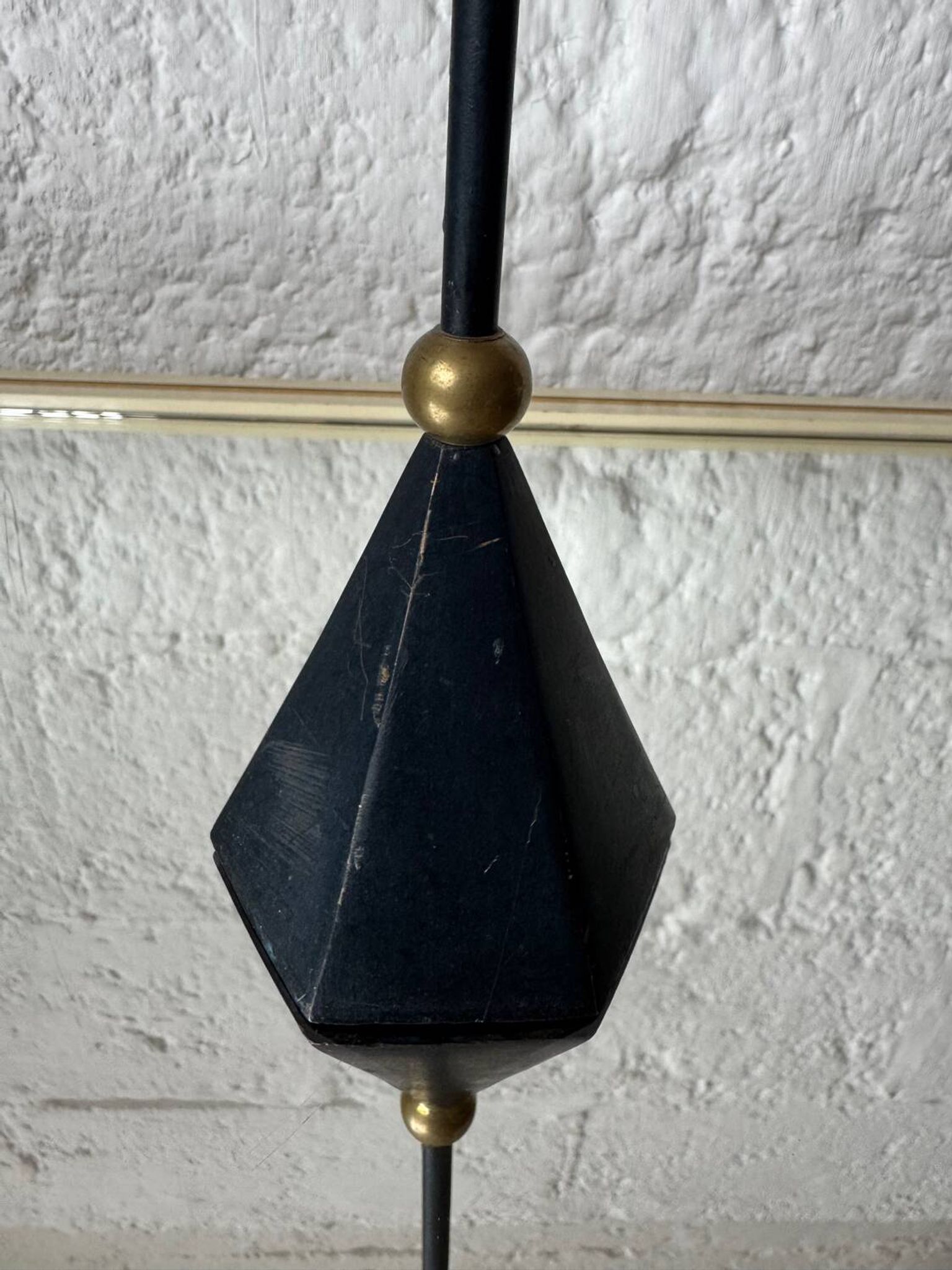 Bougeoir en bronze design Memphis, années 80
