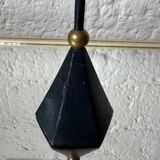 Bronze candle holder, Memphis design, 80s